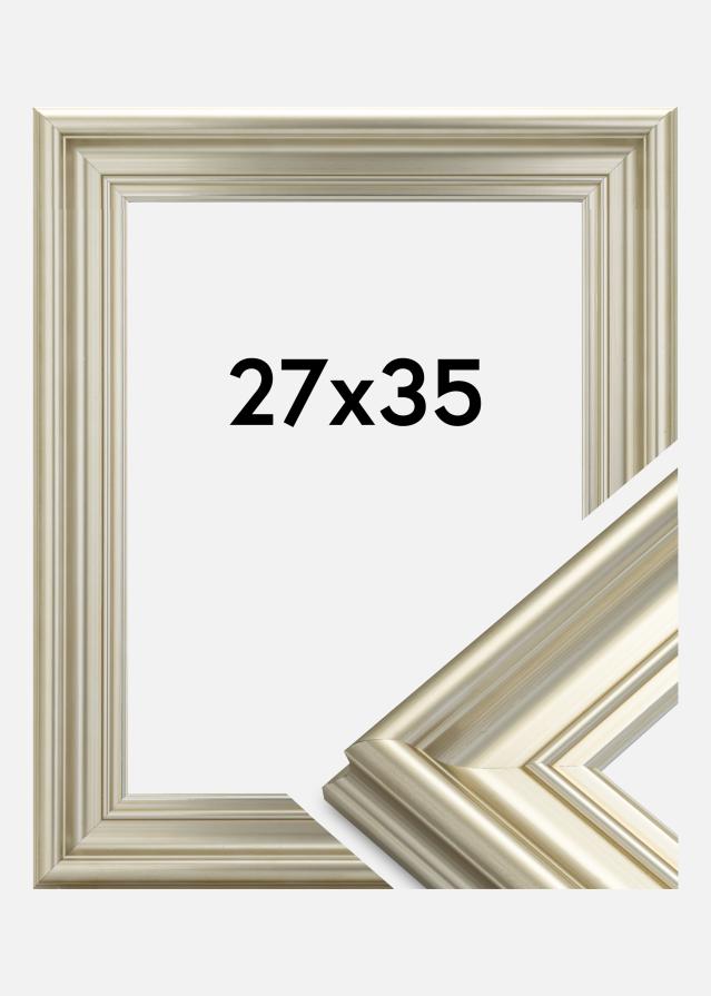 Moldura Mora Premium Prateado 27x35 cm