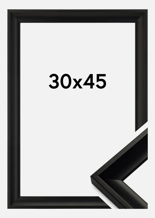 Moldura Öjaren Vidro acrílico Preto 30x45 cm