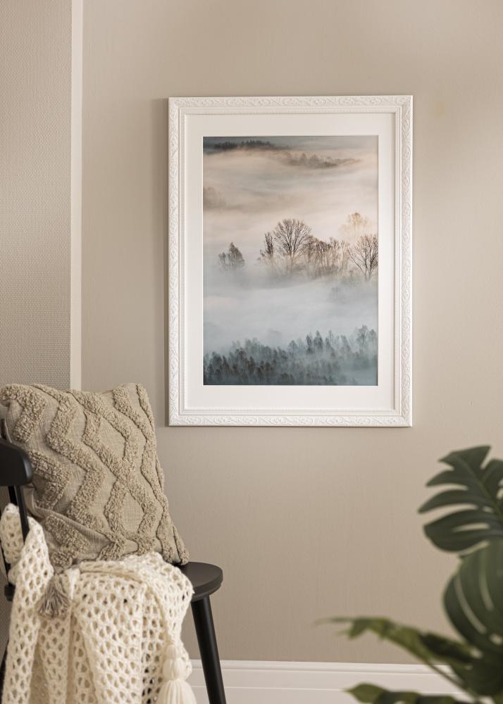 Moldura Barock Branco 30x40 cm