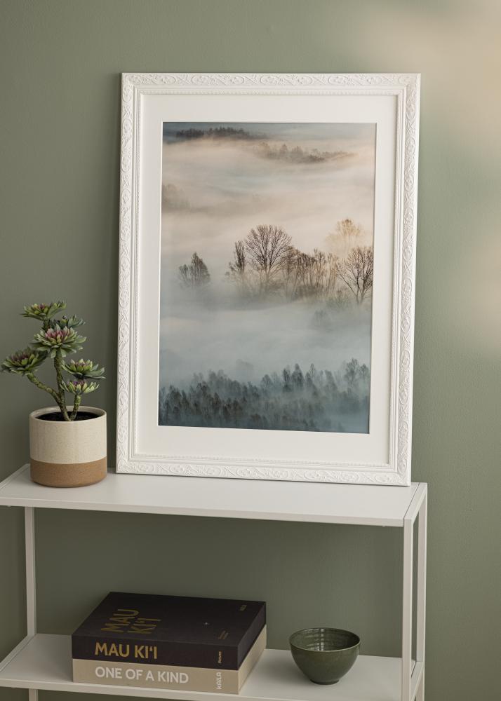 Moldura Barock Branco 30x40 cm