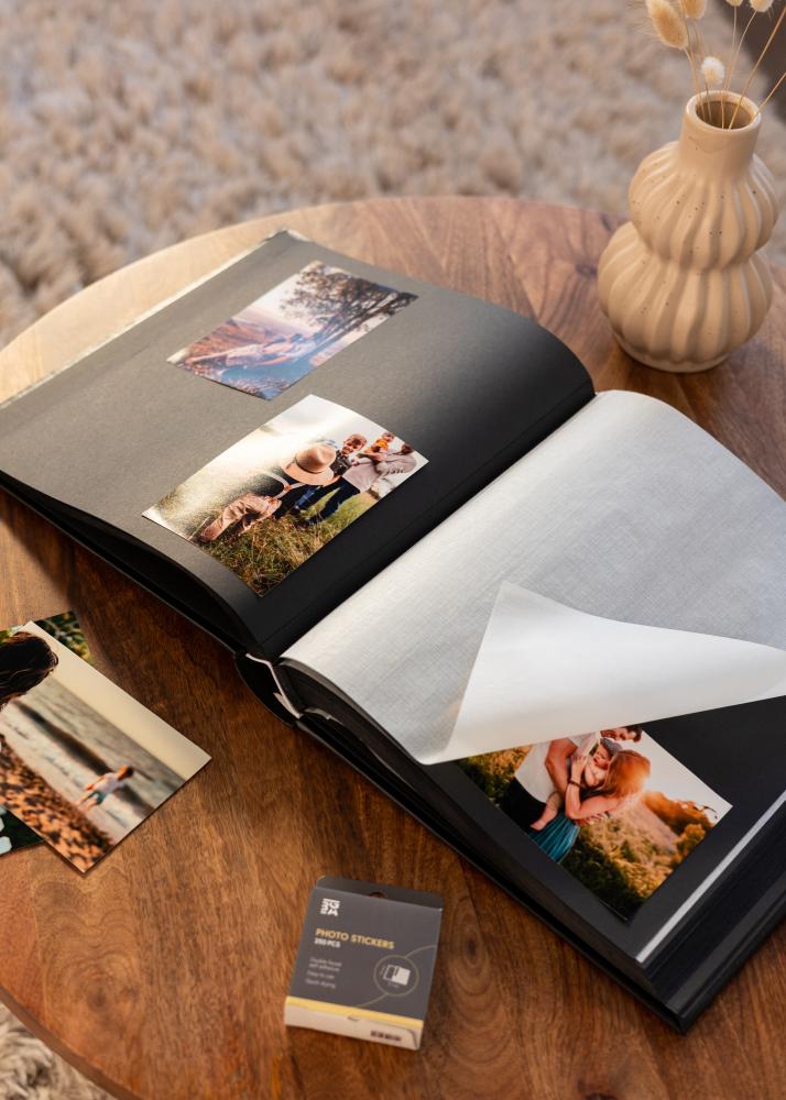 Classico Álbum Preto - 32x34 cm (100 Páginas pretas / 50 folhas)