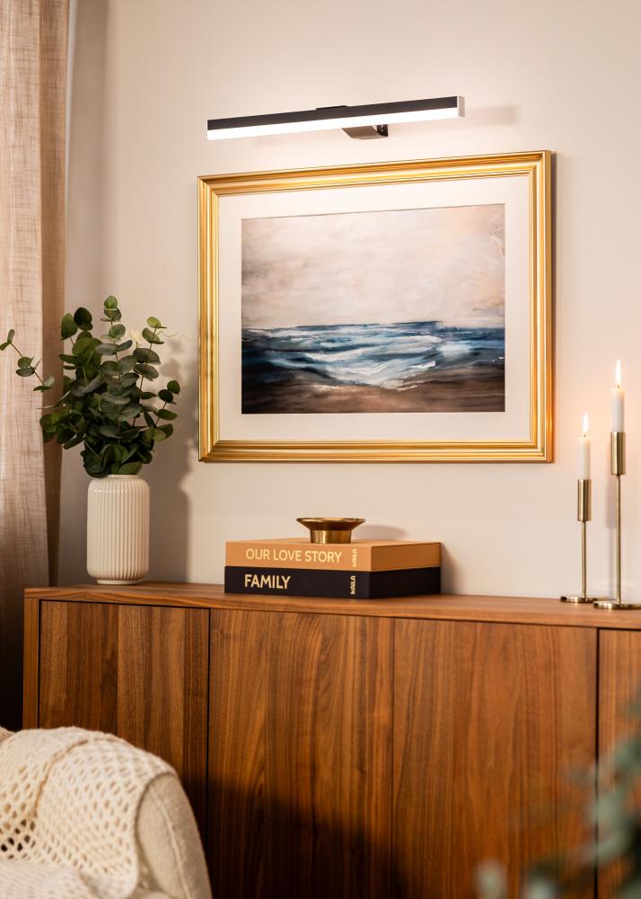 KAILA Radiate iluminação de quadros a pilhas 55 cm - Preto