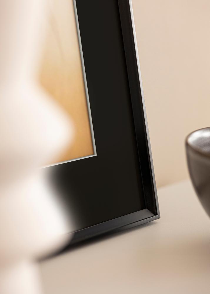 Moldura Desire Preto 40x50 cm - Passe-partout Preto 27x35 cm