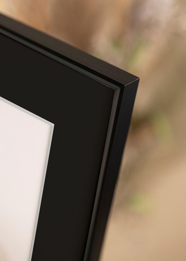 Moldura Desire Preto 40x50 cm - Passe-partout Preto 27x35 cm