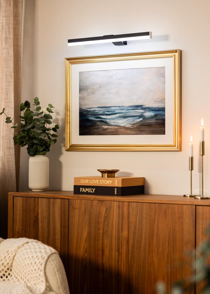 KAILA Radiate iluminação de quadros a pilhas 55 cm - Preto