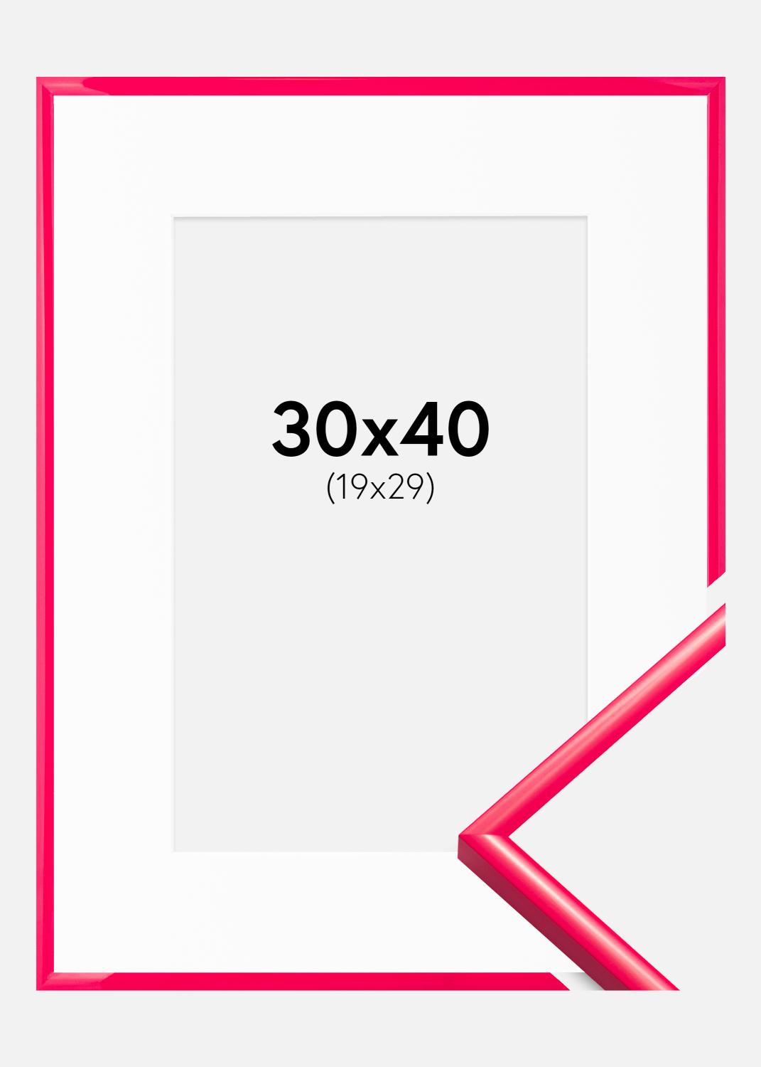 Product Image for Moldura New Lifestyle Hot Pink 30x40 cm - Passe-partout Branco 20x30 cm