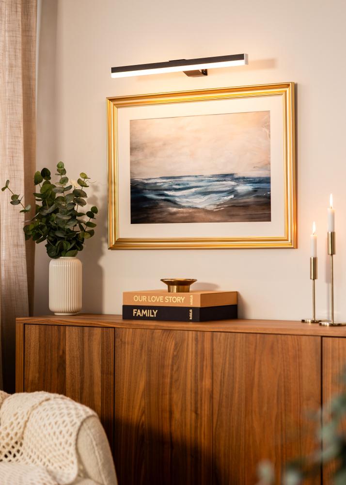 KAILA Radiate iluminação de quadros a pilhas 55 cm - Preto