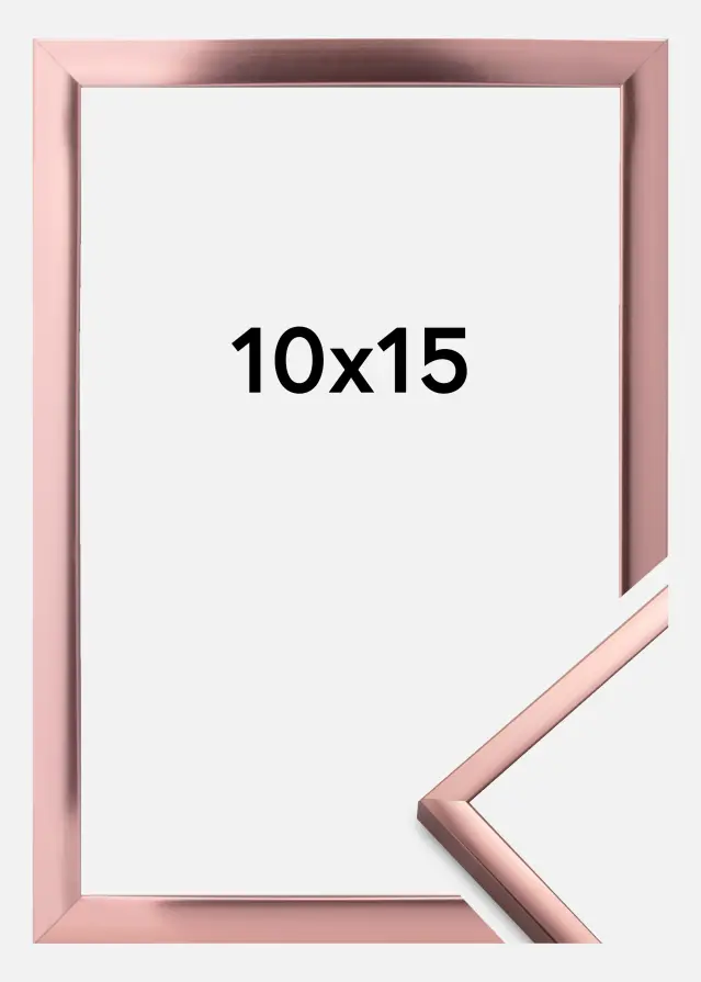 Moldura Póster Frame Aluminum Ouro rosado 10x15 cm
