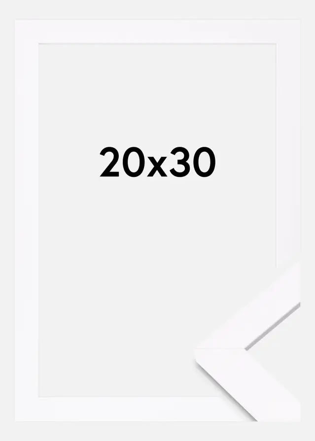 Moldura Deco Vidro acrílico Branco 20x30 cm