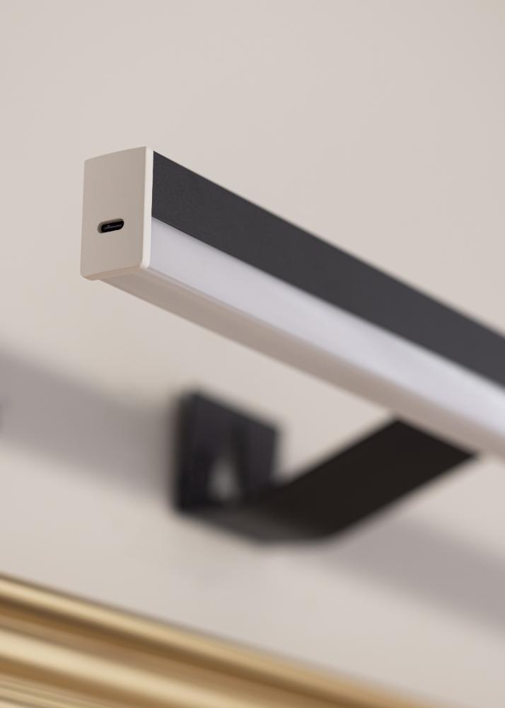 KAILA Radiate iluminação de quadros a pilhas 55 cm - Preto