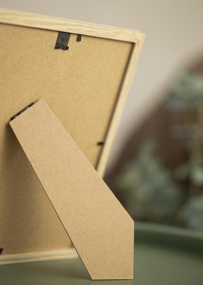 Moldura Trendy Carvalho 20x30 cm - Passe-partout Preto 10x20 cm