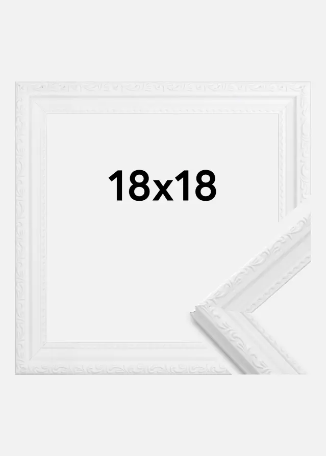 Moldura Abisko Branco 18x18 cm