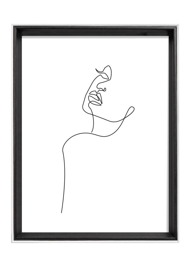 Moldura Silhouette Preto 18x24 cm