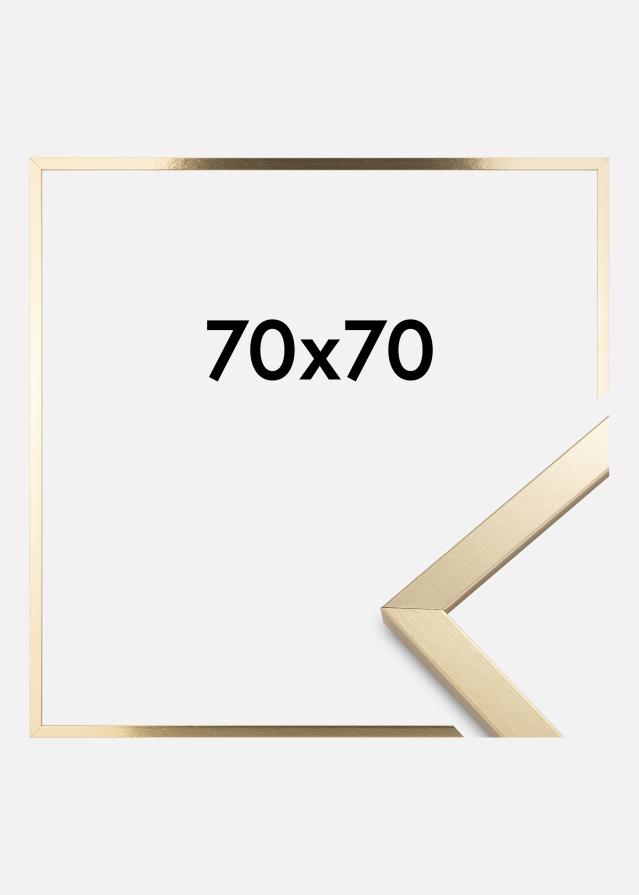 Moldura Trendy Vidro Acrílico Dourado 70x70 cm