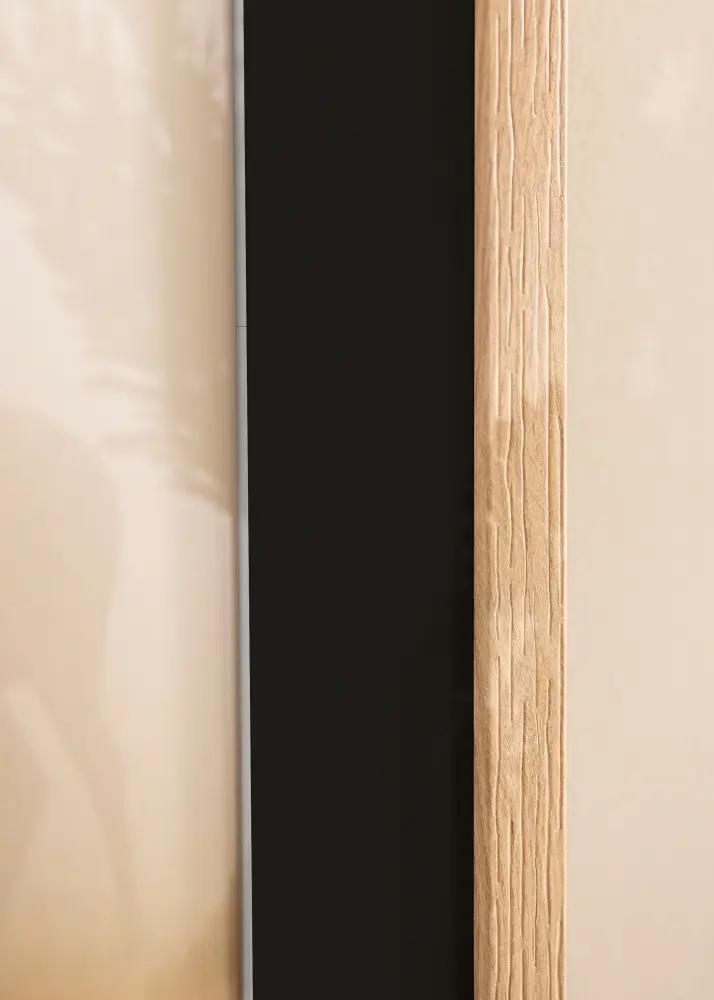 Moldura Stilren Carvalho 40x60 cm - Passe-partout Preto 32,9x48,3 cm (A3+)