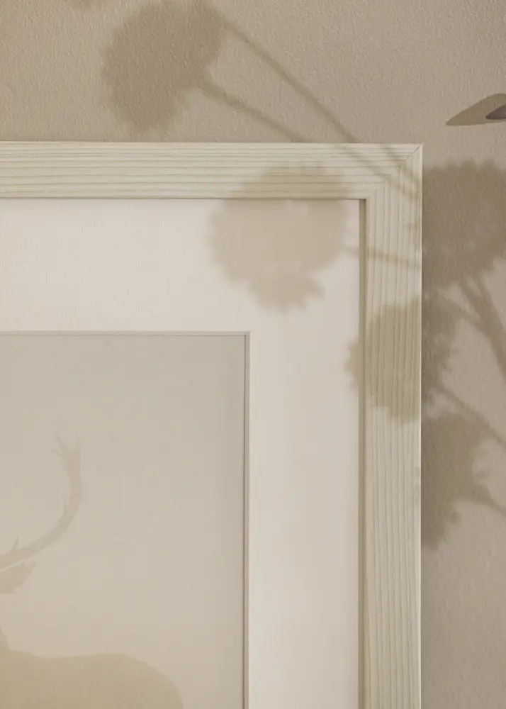 Moldura Fiorito Vidro acrílico Branco 21x29,7 cm (A4)