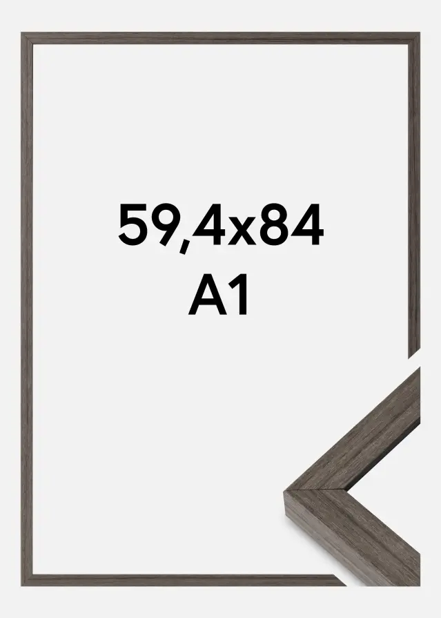 Moldura Hermes Vidro acrílico Grey Oak 59,4x84 cm (A1)