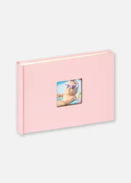 Fun Álbum de bebé Cor-de-rosa - 22x16 cm (40 Páginas brancas/20 folhas)