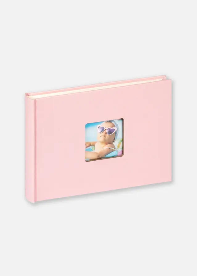 Fun Álbum de bebé Cor-de-rosa - 22x16 cm (40 Páginas brancas/20 folhas)