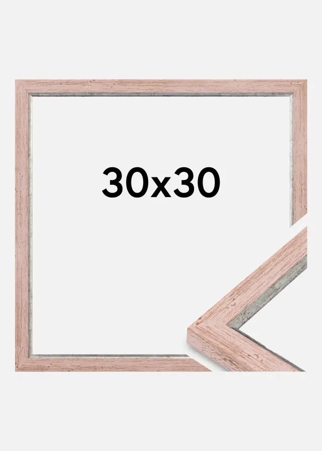 Moldura Whitby Vidro acrílico Vermelho 30x30 cm