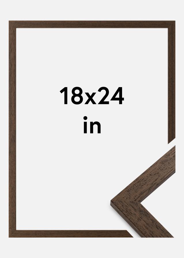 Moldura Brown Wood Vidro acrílico 18x24 inches (45,72x60,96 cm)