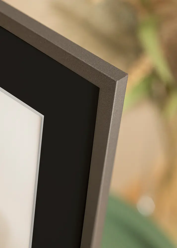 Moldura Edsbyn Grafite 30x40 cm - Passe-partout Preto 21x30 cm