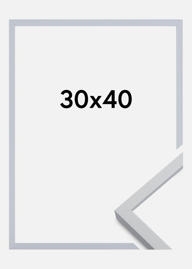 Moldura Oslo Vidro acrílico Branco 30x40 cm