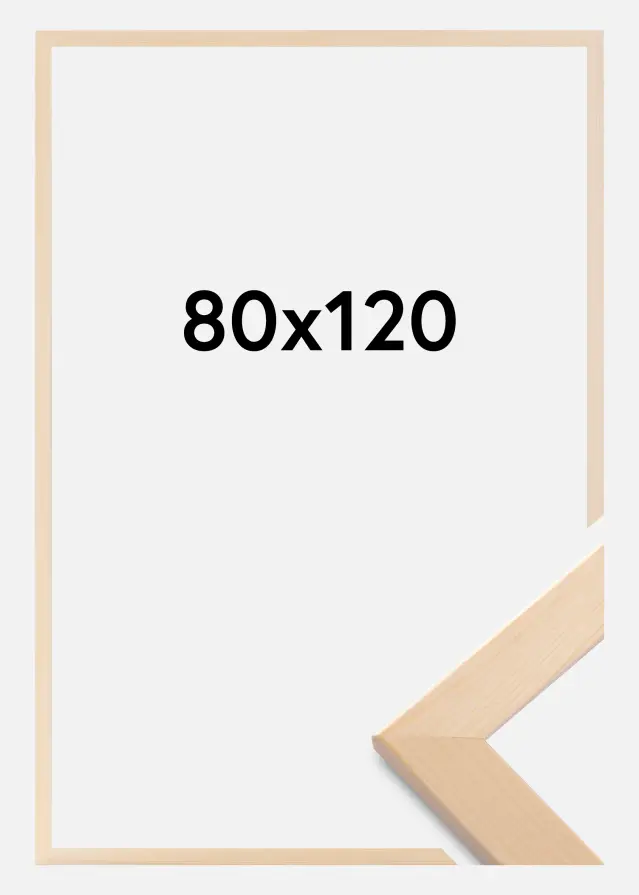 Moldura Trendline Vidro acrílico Nature 80x120 cm