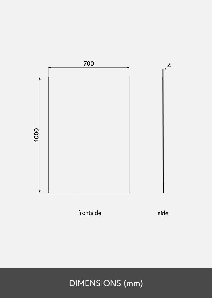 KAILA Espelho Sharp 70x100 cm