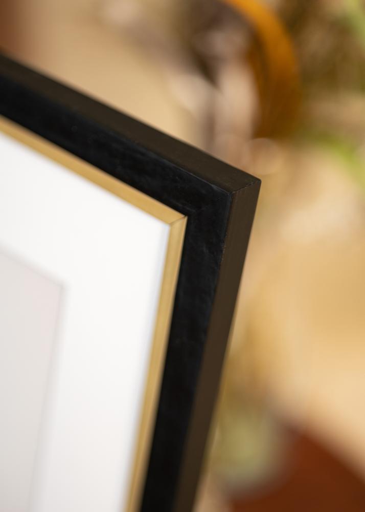 Moldura Leonie Preto - Tamanho personalizável