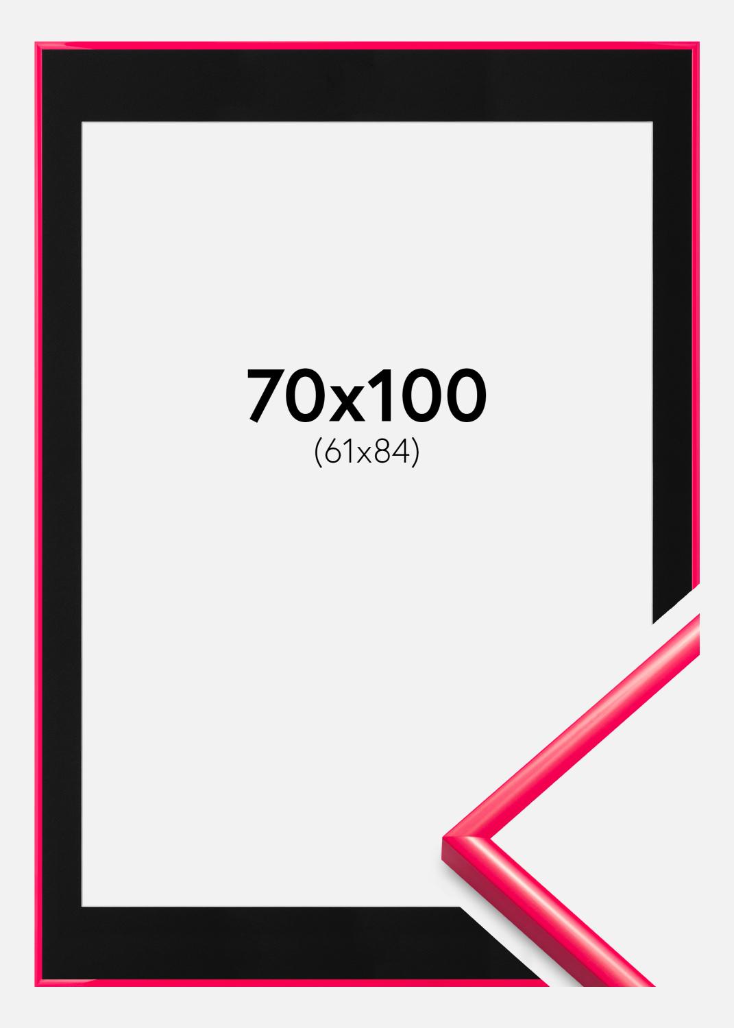 Product Image for Moldura New Lifestyle Hot Pink 70x100 cm - Passe-partout Preto 62x85 cm