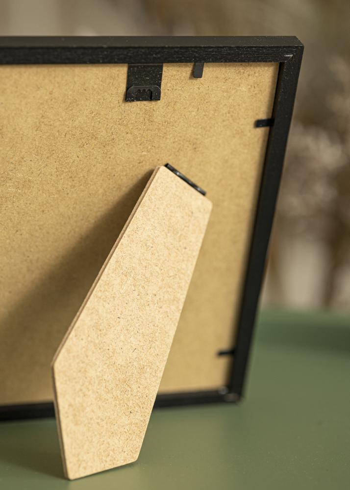 Moldura Kaspar Preto 15x20 cm - Passe-partout Branco 11x15 cm