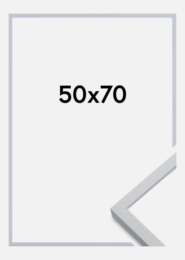 Moldura Oslo Vidro acrílico Branco 50x70 cm