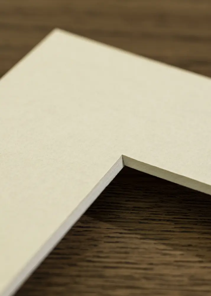 Passe-partout Offwhite (Bordo interior branco) 18x24 cm (12x17)