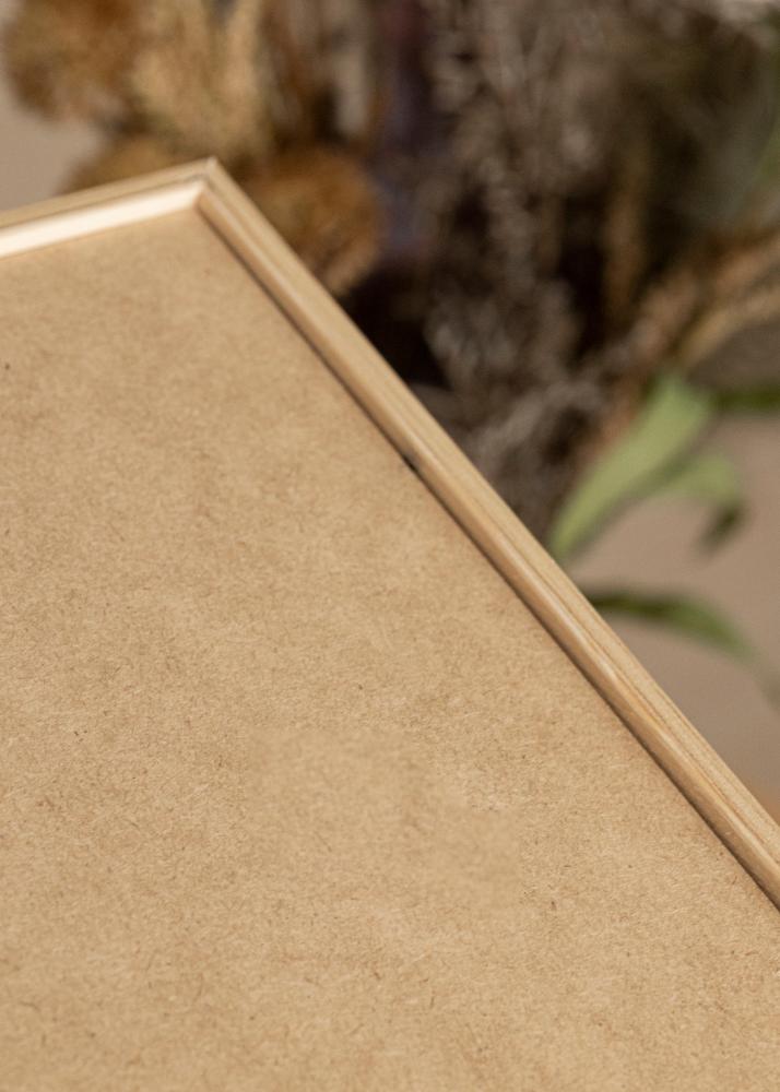 Moldura Galant Carvalho 40x50 cm - Passe-partout Preto 12x16 inches