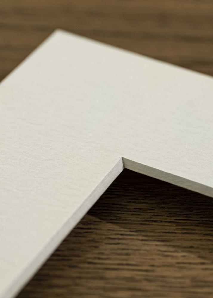 Passe-partout Branco (bordo interior branco) para conjunto de 4 fotos 40x40 cm