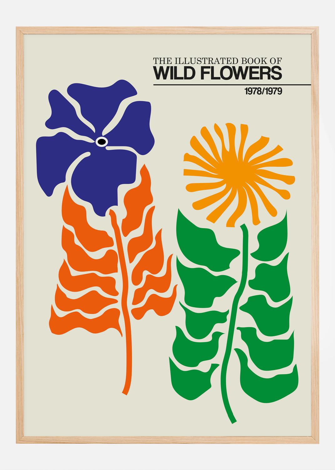 Product Image for The Illustrated Book Of Wild Flowers Vol.2 Greige Póster (21x29.7 cm (A4))