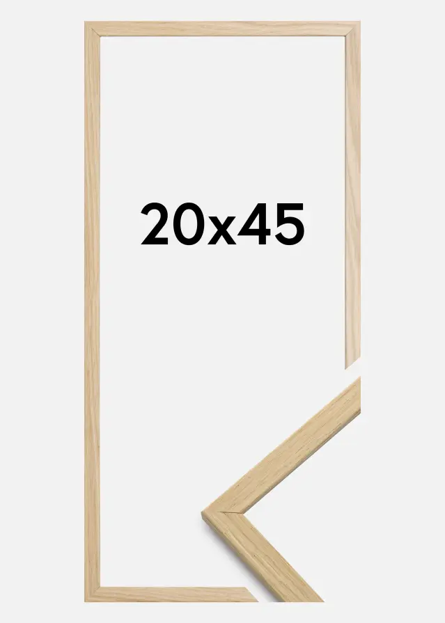 Moldura Edsbyn Vidro acrílico Carvalho 20x45 cm