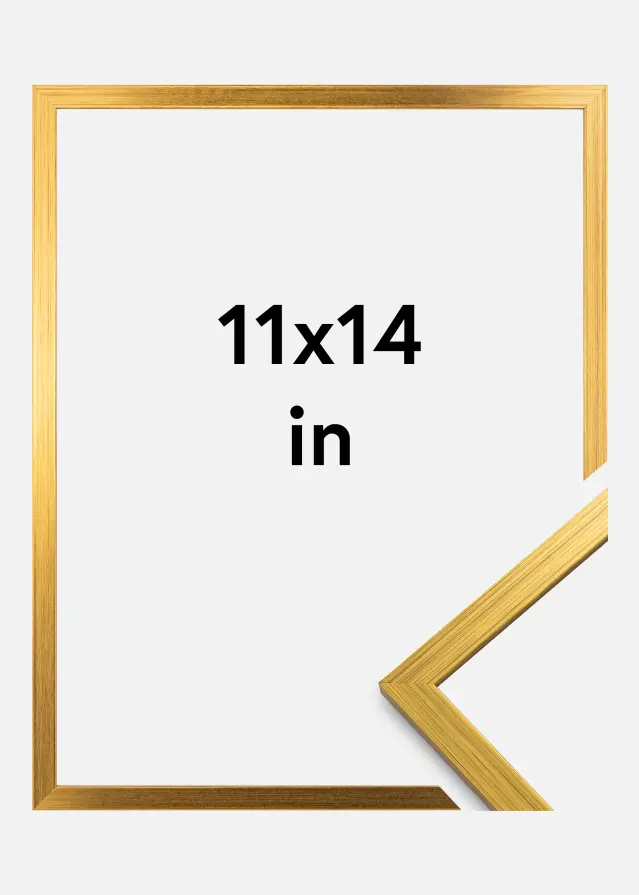Moldura Edsbyn Vidro acrílico Dourado 11x14 inches (27,94x35,56 cm)