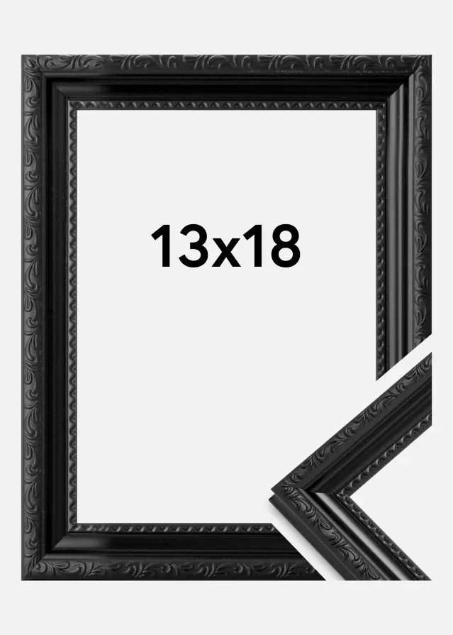 Moldura Abisko Preto 13x18 cm