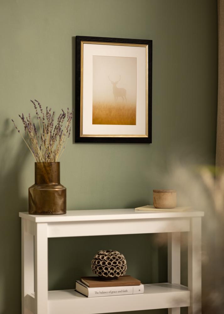 Moldura Leonie Preto - Tamanho personalizável