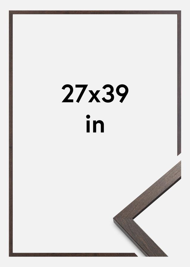 Moldura Trendy Vidro acrílico Nogueira 27x39 inches (68,58x99,06 cm)