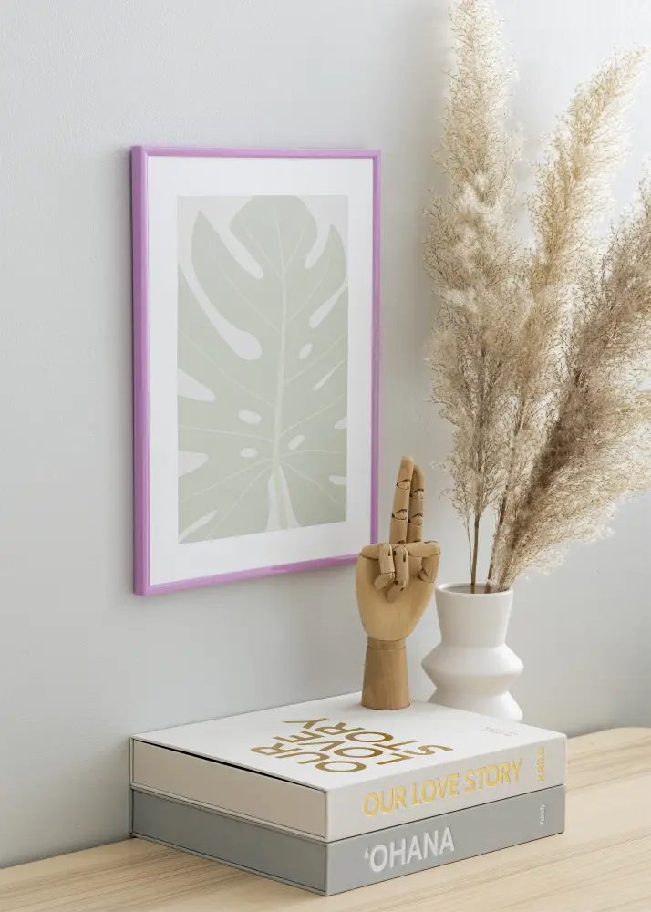 Moldura New Lifestyle Vidro acrílico Roxo-claro 30x40 cm