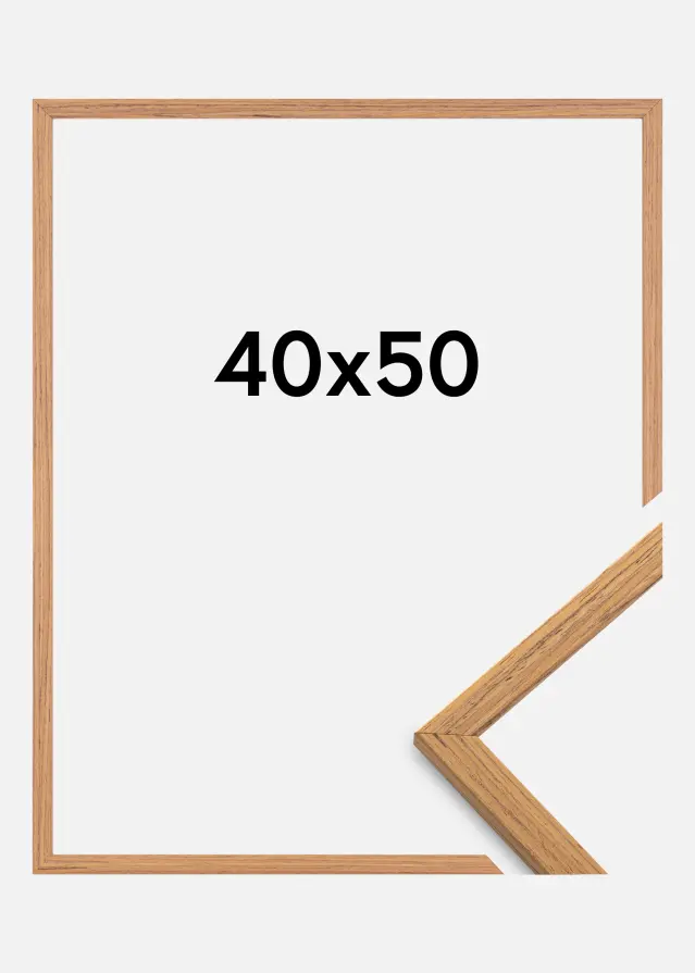 Moldura Edsbyn Vidro acrílico Teca 40x50 cm