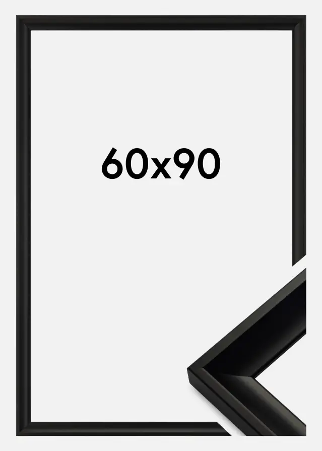 Moldura Öjaren Vidro acrílico Preto 60x90 cm