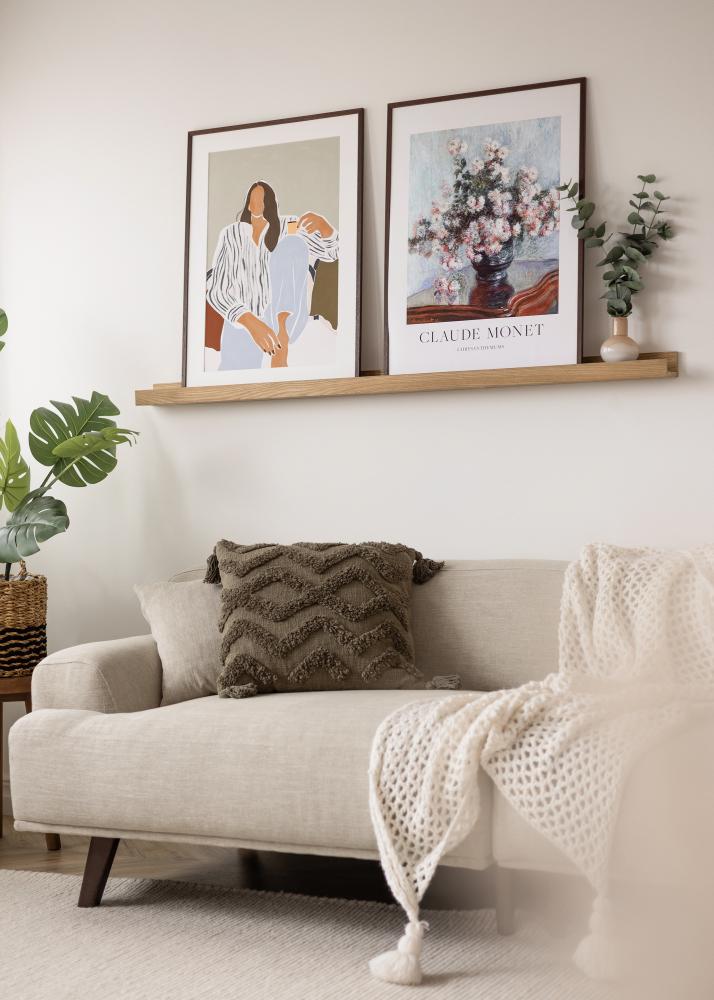 KAILA Prateleira de Quadros Carvalho 140 cm