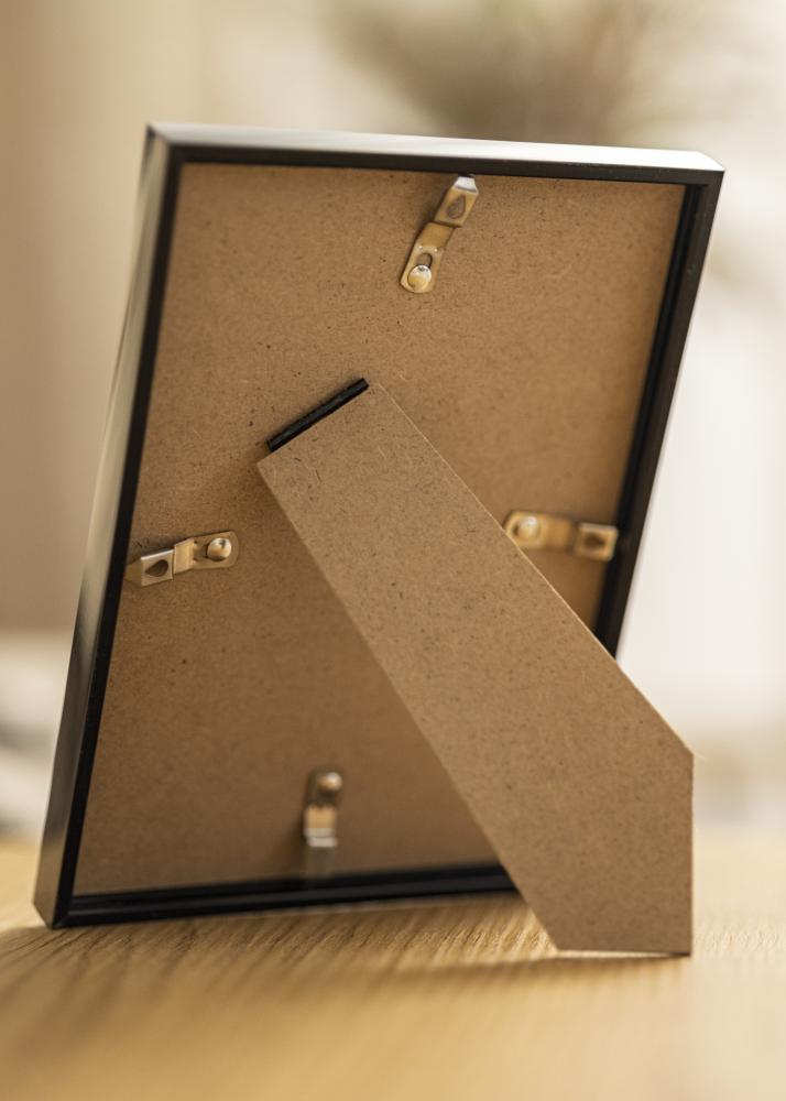 Moldura Scandi Preto 15x20 cm - Passe-partout Branco 4x5 inches