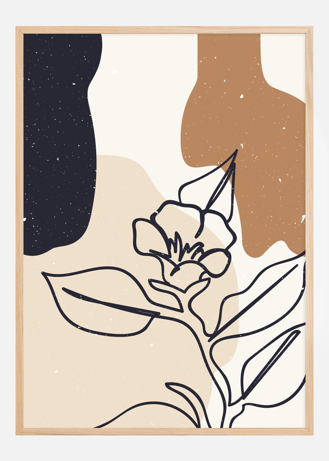 Product Image for Abstract composition flower Póster (21x29.7 cm (A4))