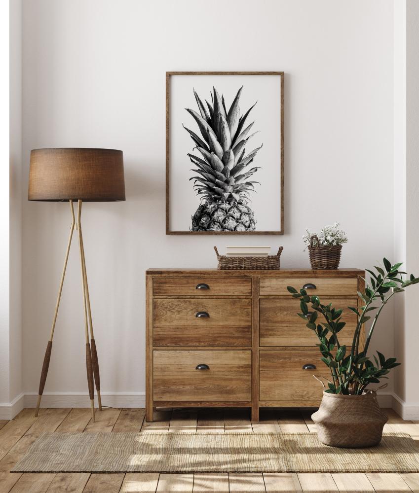 Pineapple Bw Póster