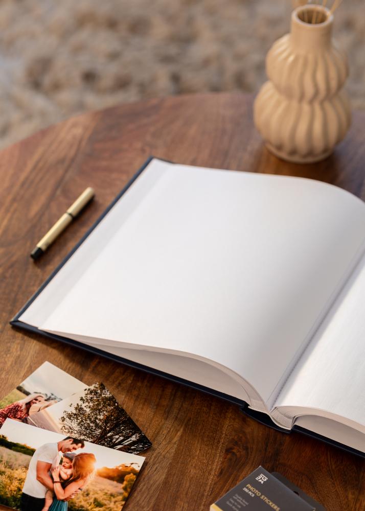 Classico Álbum Azul - 30x33 cm (100 Páginas brancas / 50 folhas)